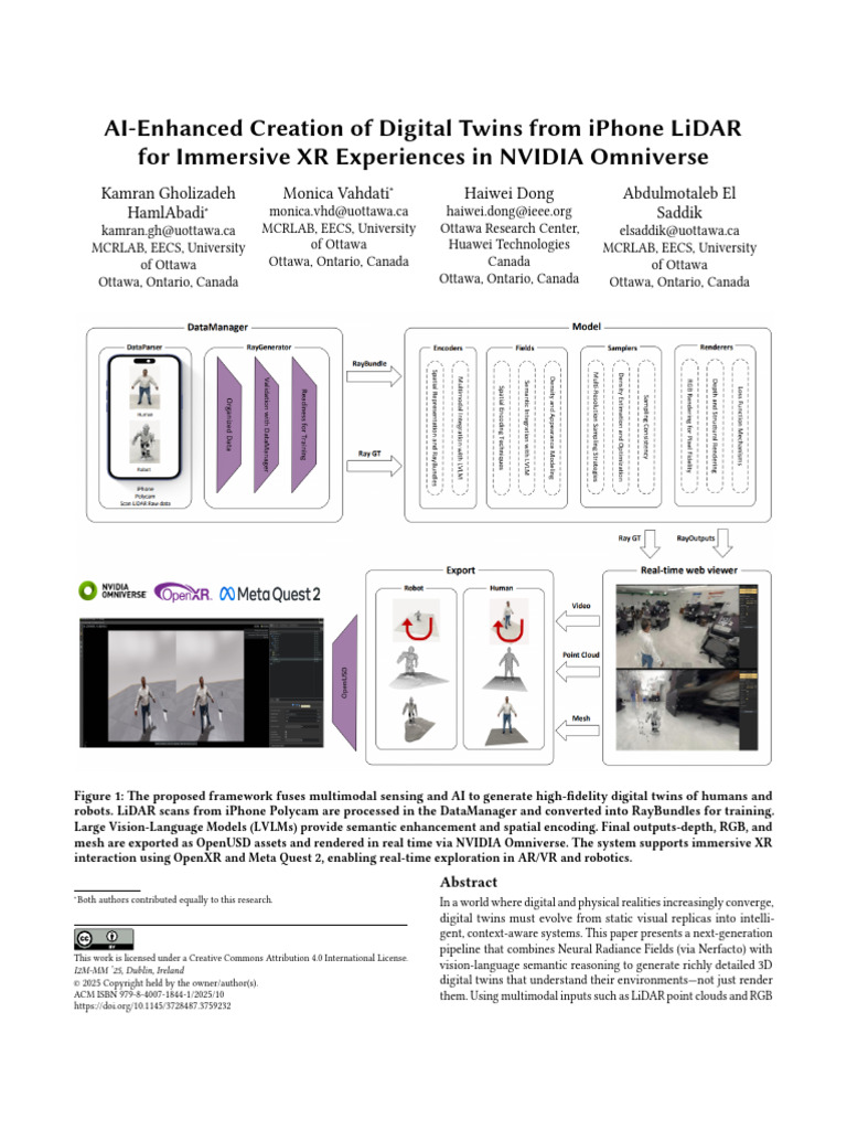 AI-Driven Digital Twins via iPhone LiDAR | PDF | Rendering (Computer ...