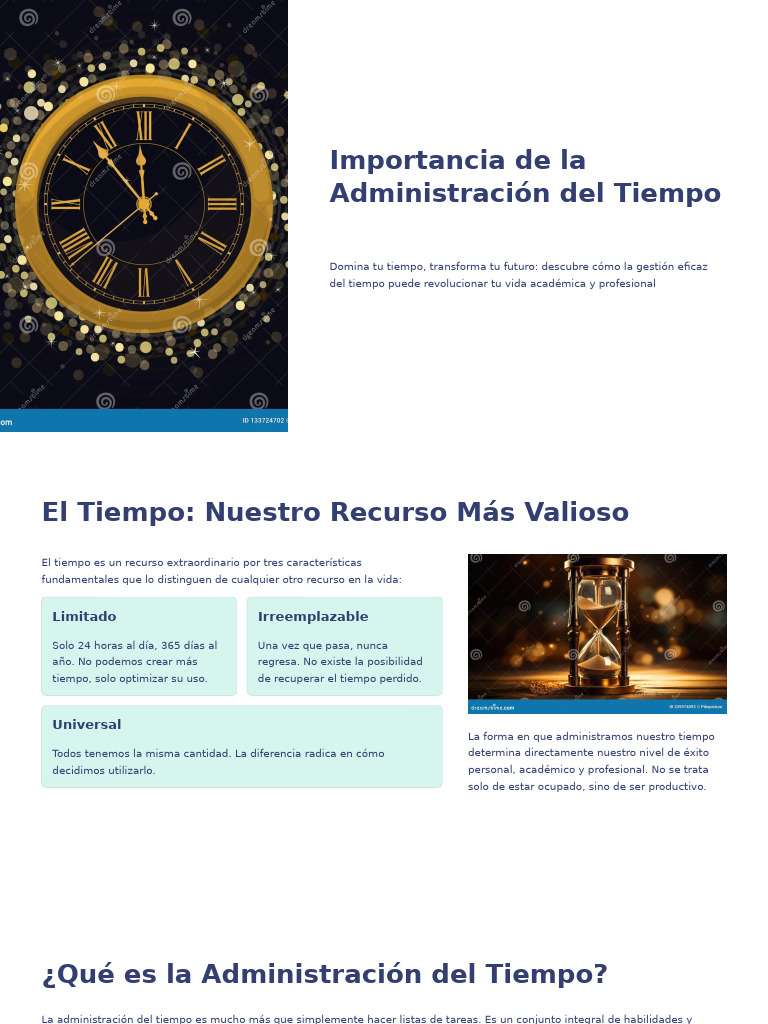 Claves para una Eficaz Gestión del Tiempo | PDF | Planificación | Business