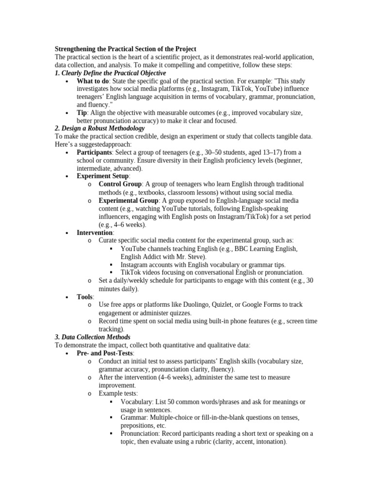 Enhancing Project Practical Sections | PDF | Popular Culture & Media ...