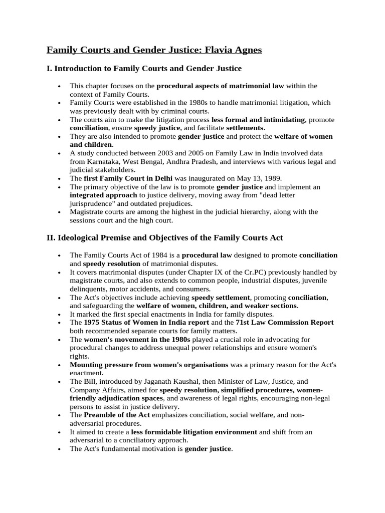 Family Courts and Gender Justice Insights | PDF | Gender Studies | Feminism