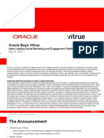 Oracle Vitrue Acquisition Presentation 05-23-2012