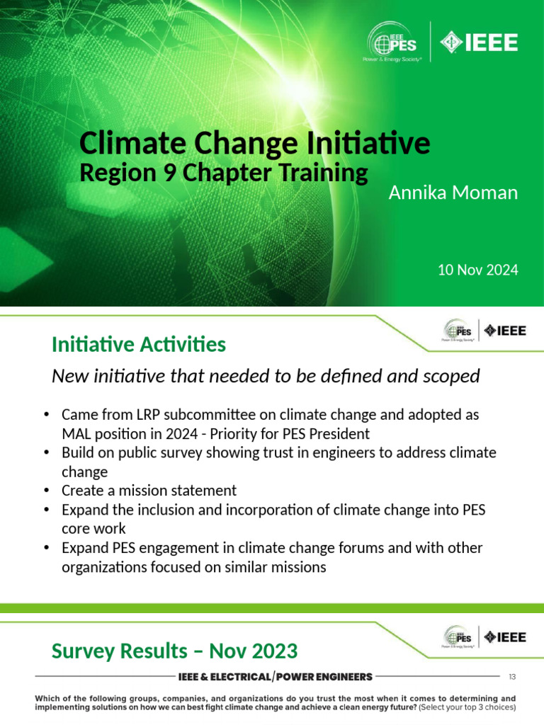 08 Climate Change Initiative - Region 9 Training - Nov 2024 | PDF