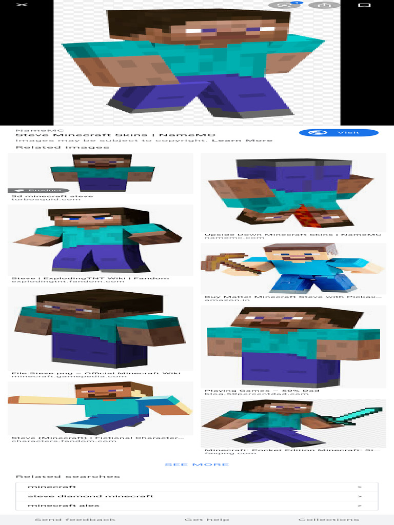 Minecraft Steve Skins Collection | PDF