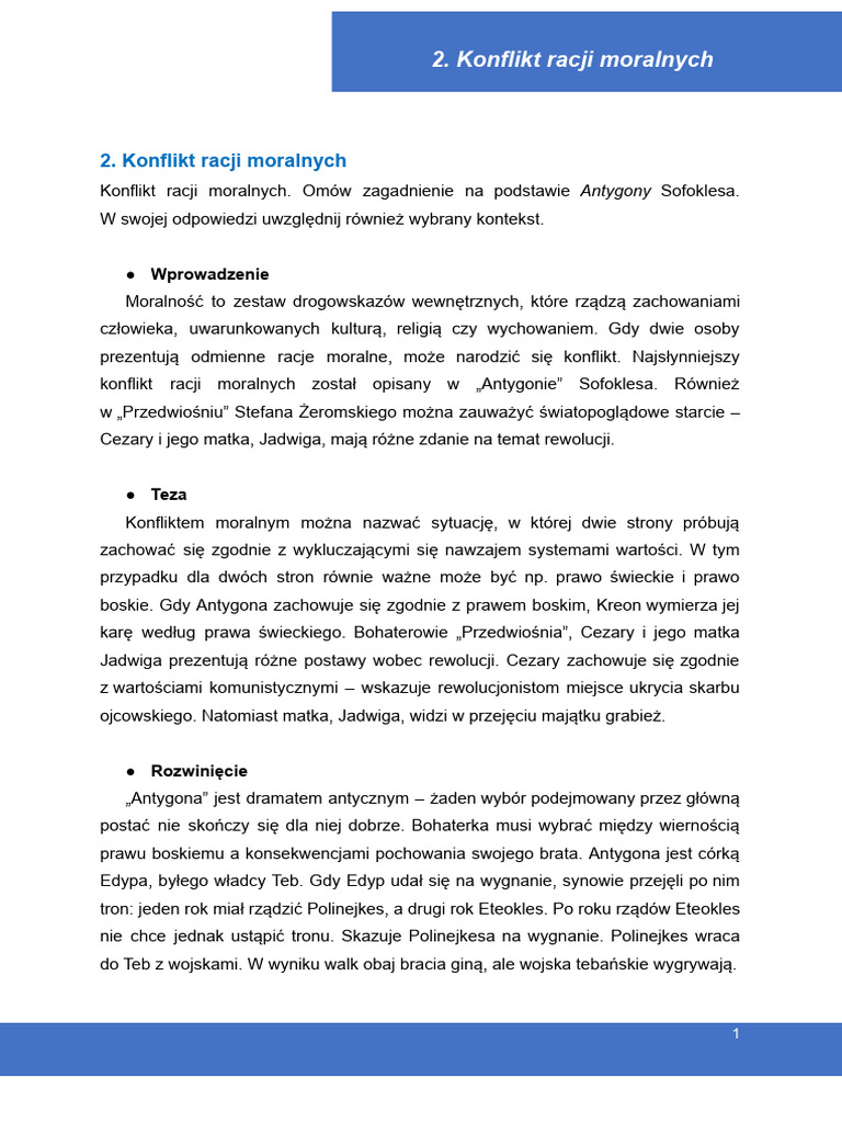 2 Konflikt Racji Moralnych | PDF