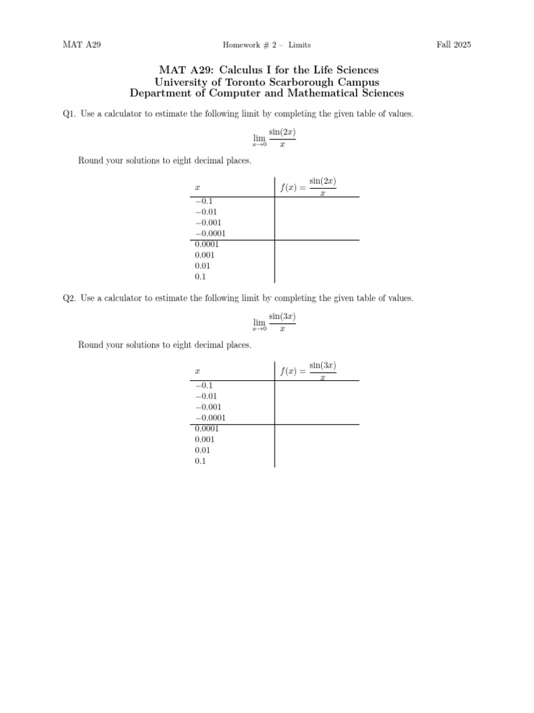 Mat A29 Fall 2025 Homework 02 1 | PDF | Mathematics | Applied Mathematics