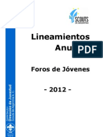 Lineamientos Foros de Jóvenes 2012