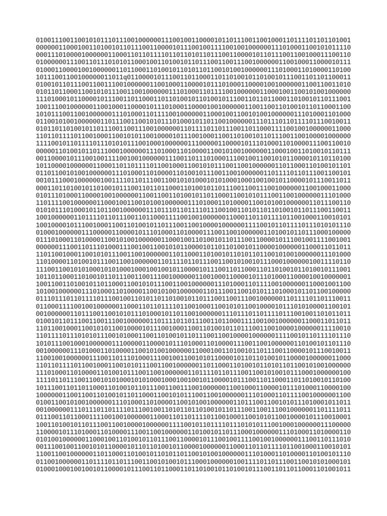 Binary Data Analysis and Interpretation | PDF