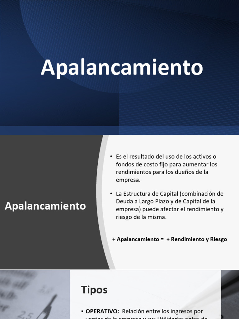 Tipos y Análisis de Apalancamiento Empresarial | PDF