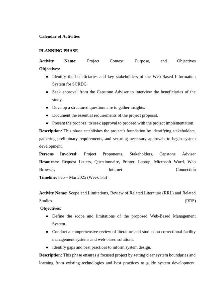 Web-Based System Development Plan | PDF | Software Testing | Software ...