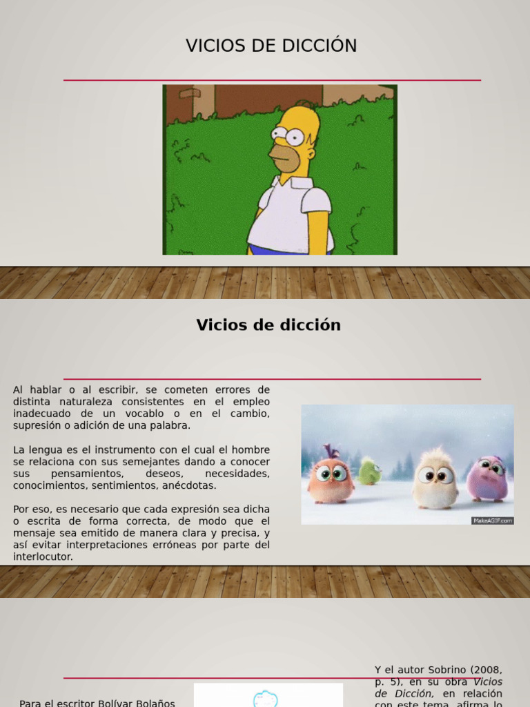 Vicios de dicción: errores comunes en el lenguaje | PDF | Palabra ...