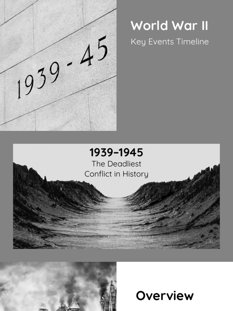 World War 2 History Presentation in Black White Photographic Style ...