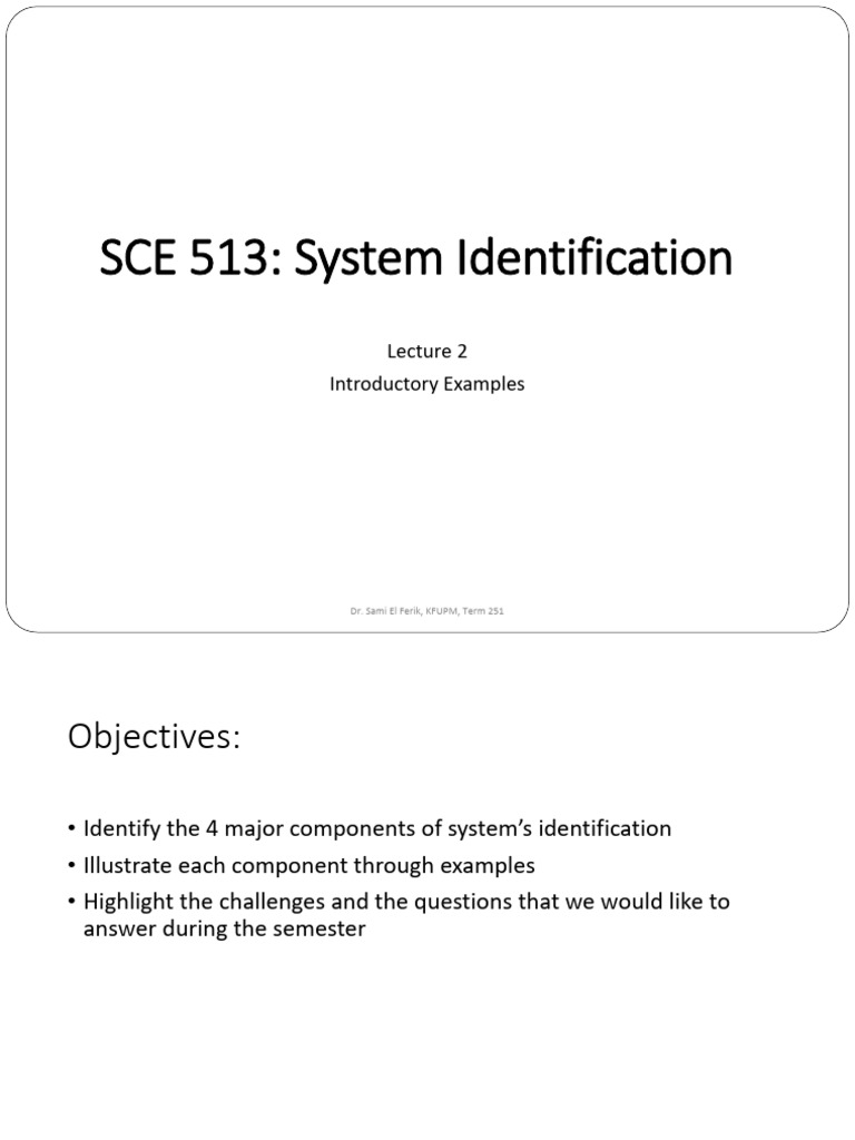 System Identification Fundamentals | PDF | Least Squares | System