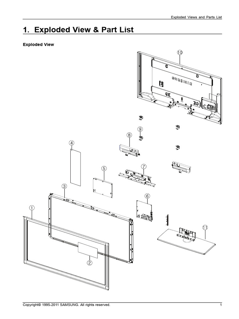 Samsung LCD TV Parts and Exploded View | PDF | Electricity | Electrical ...