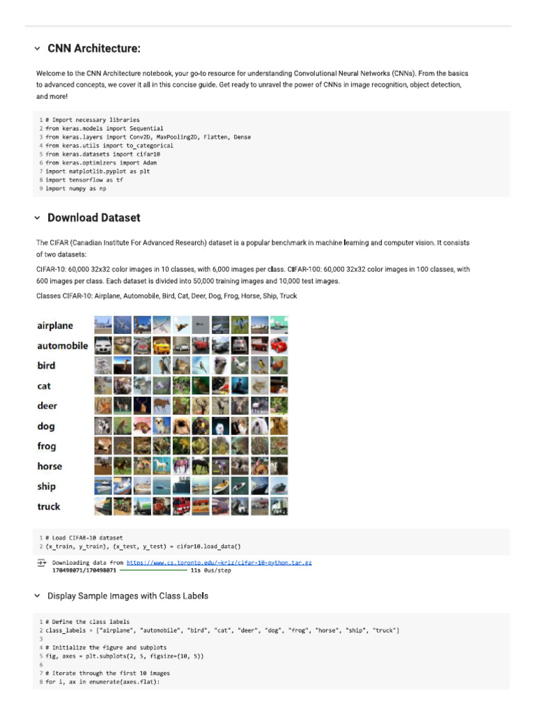 81 CNN Architecture | PDF