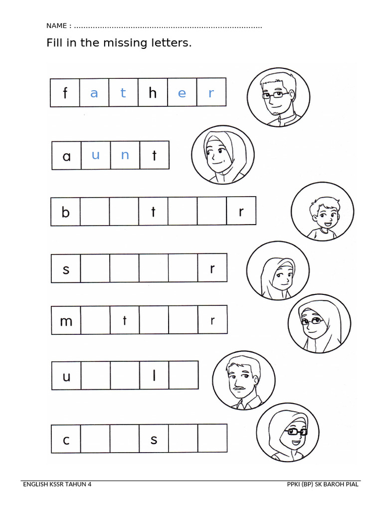 Missing Letters | PDF