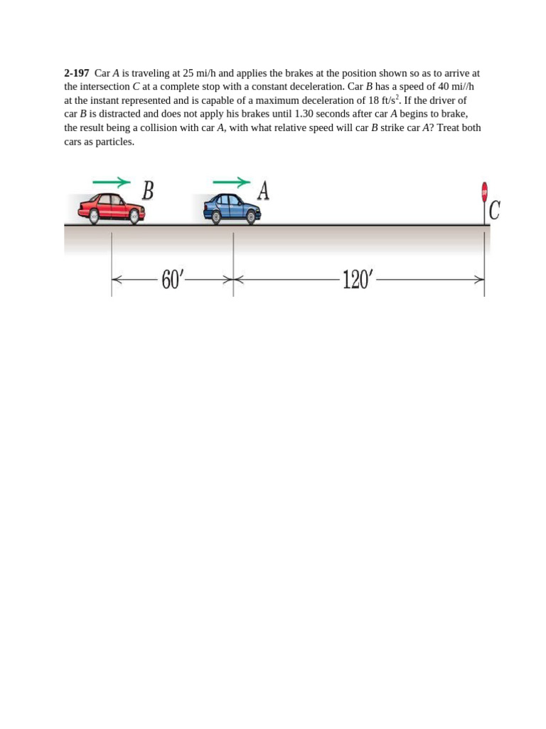 Collision Analysis of Two Cars | PDF