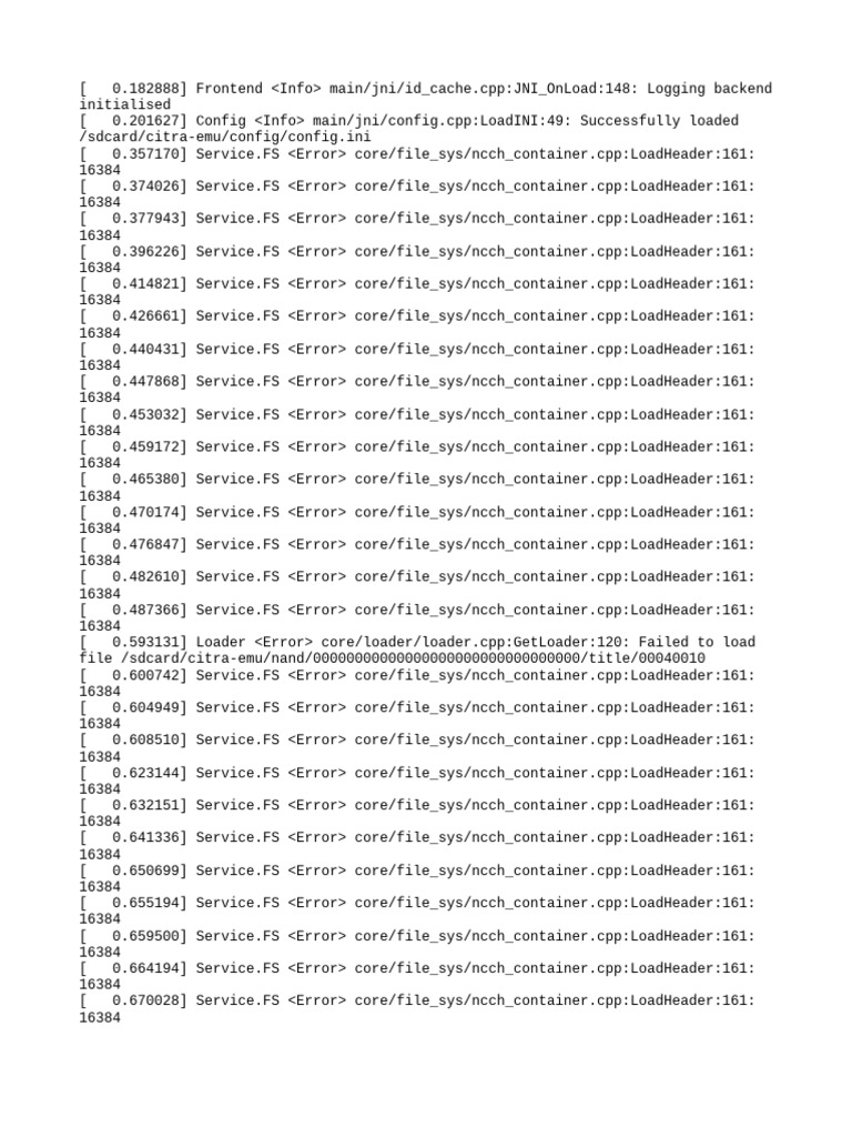 Citra Log | PDF | Systems Architecture