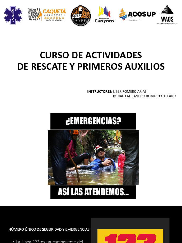 Curso de Primeros Auxilios y Rescate | PDF | Sangrado | Primeros auxilios