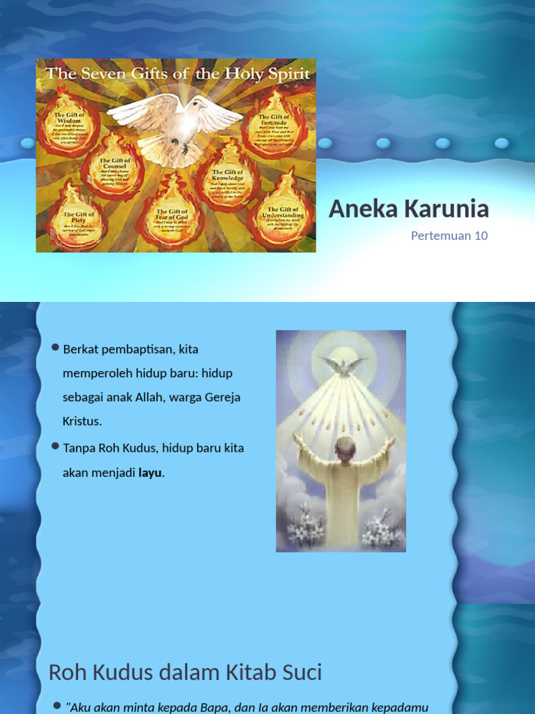 Tujuh Karunia Roh Kudus dalam Hidup Baru | PDF