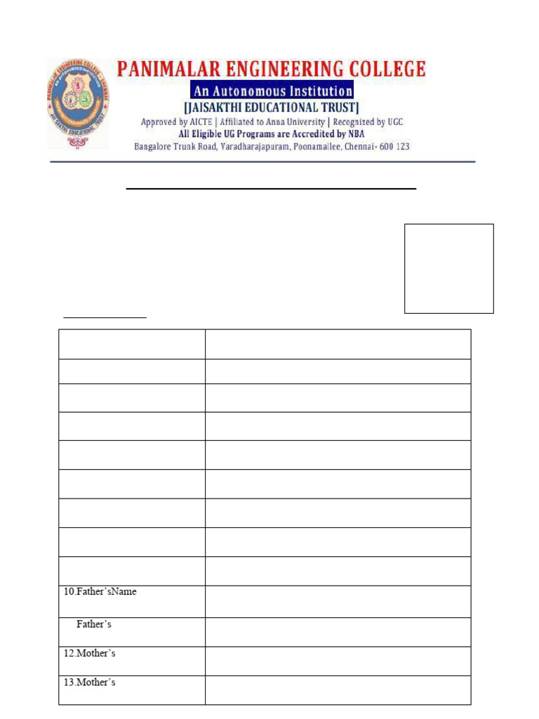 Mentor Form | PDF
