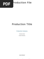 Download Production Book Template 1 by Ria Nicole SN94575260 doc pdf