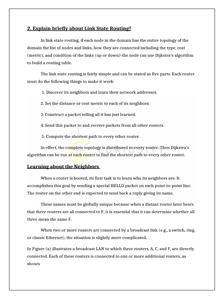 Computer Network UNIT III (2Q) | PDF | Routing | Network Topology