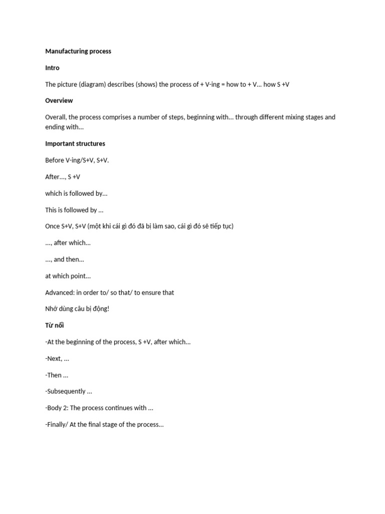 Manufacturing Process | PDF
