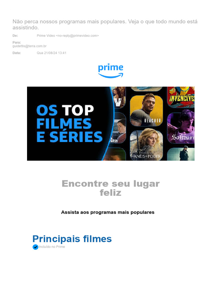 Programas Populares no Prime Video | PDF