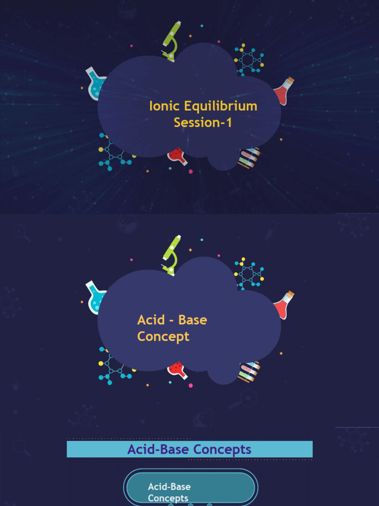 Acid-Base Concepts and Ionic Equilibrium | PDF | Acid | Hydroxide