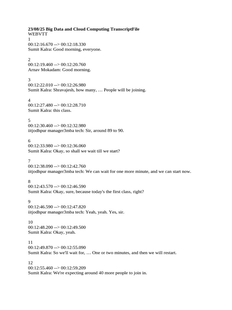 Big Data and Cloud Computing Transcript | PDF | Internet Of Things ...
