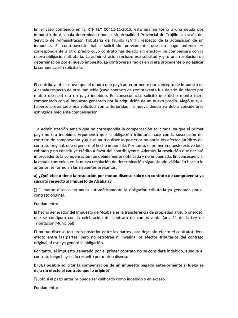 Practica 24 Alcabala | PDF | Impuestos | Contribuyente