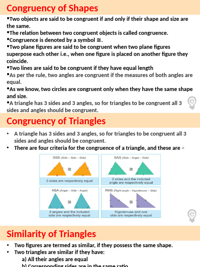 Understanding Congruency in Shapes | PDF
