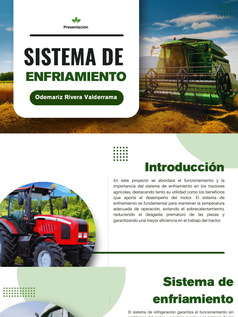 Importancia del Sistema de Enfriamiento en Tractores | PDF ...