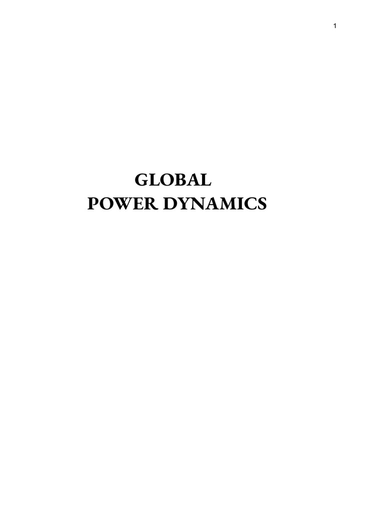 Global Power Dynamics Analysis | PDF