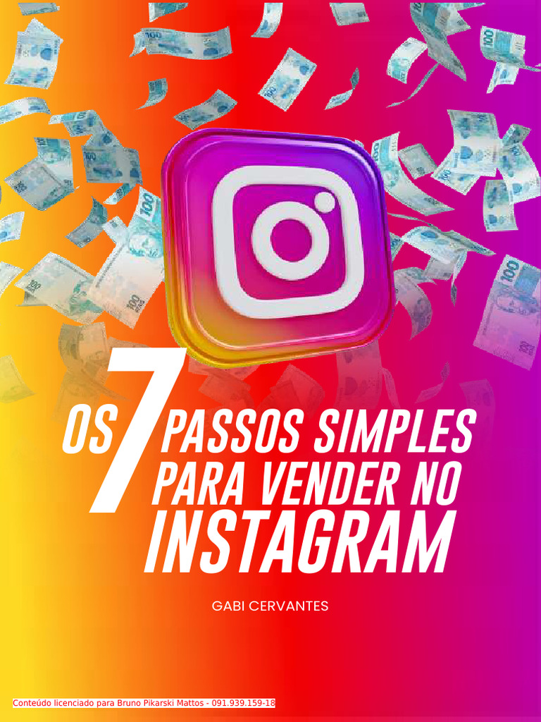 Como Vender no Instagram: 7 Passos Simples | PDF | Dinheiro | Marketing