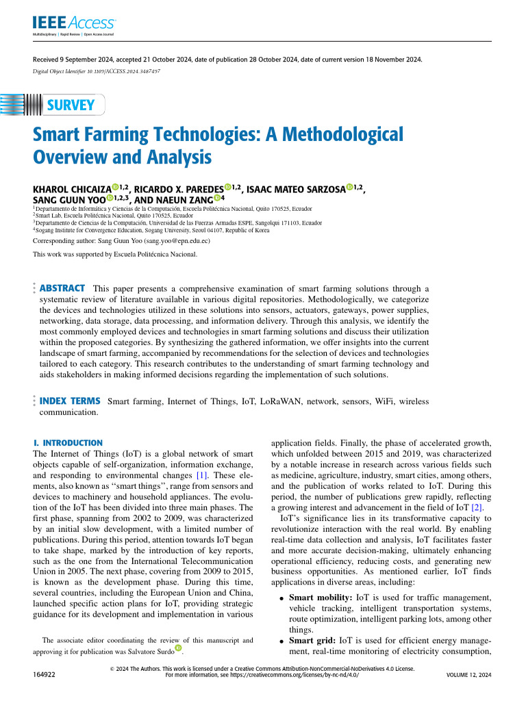 Smart Farming Technologies Overview | PDF | Internet Of Things ...
