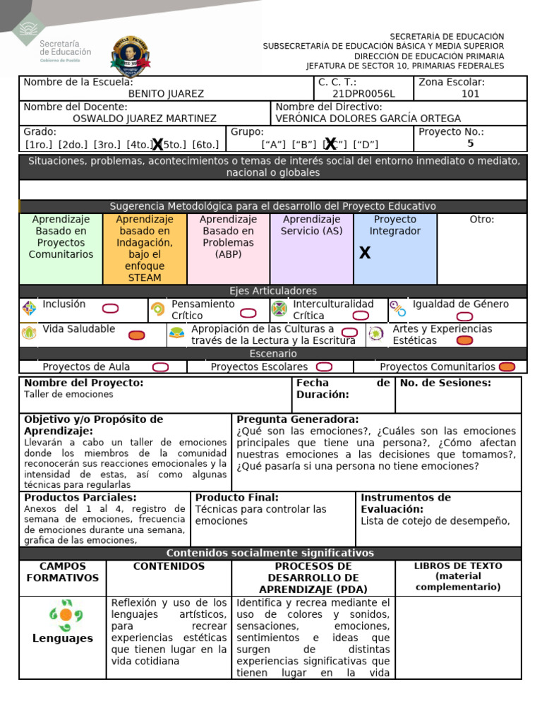Taller de emociones en educación primaria | PDF | Las emociones ...