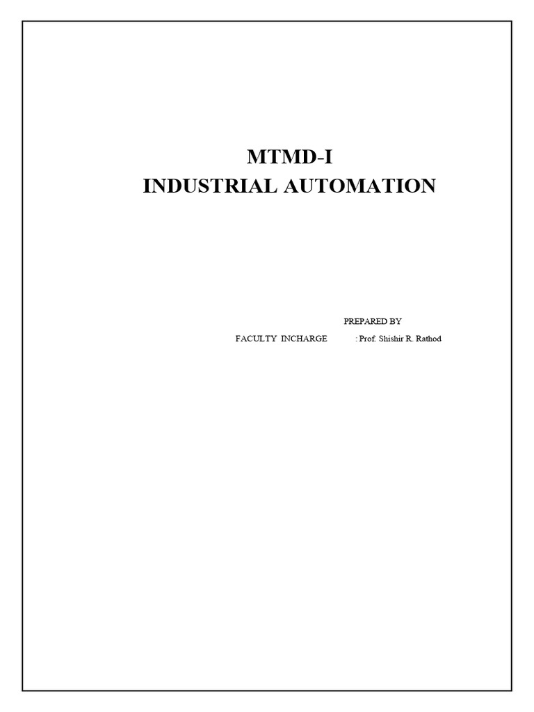Future of Industrial Automation and Robotics | PDF | Barcode | Analog ...