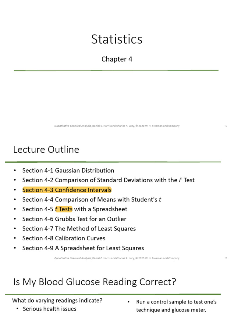 Statistical Methods in Chemical Analysis | PDF | Standard Deviation ...