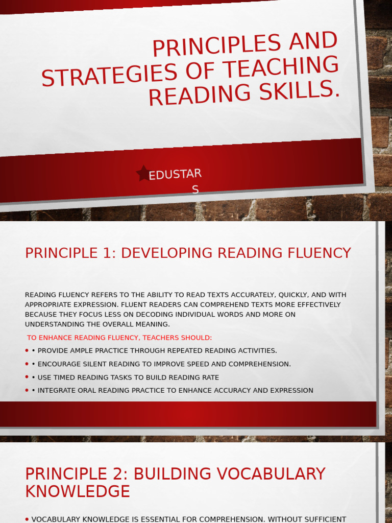 Effective Strategies for Teaching Reading | PDF | Reading Comprehension ...