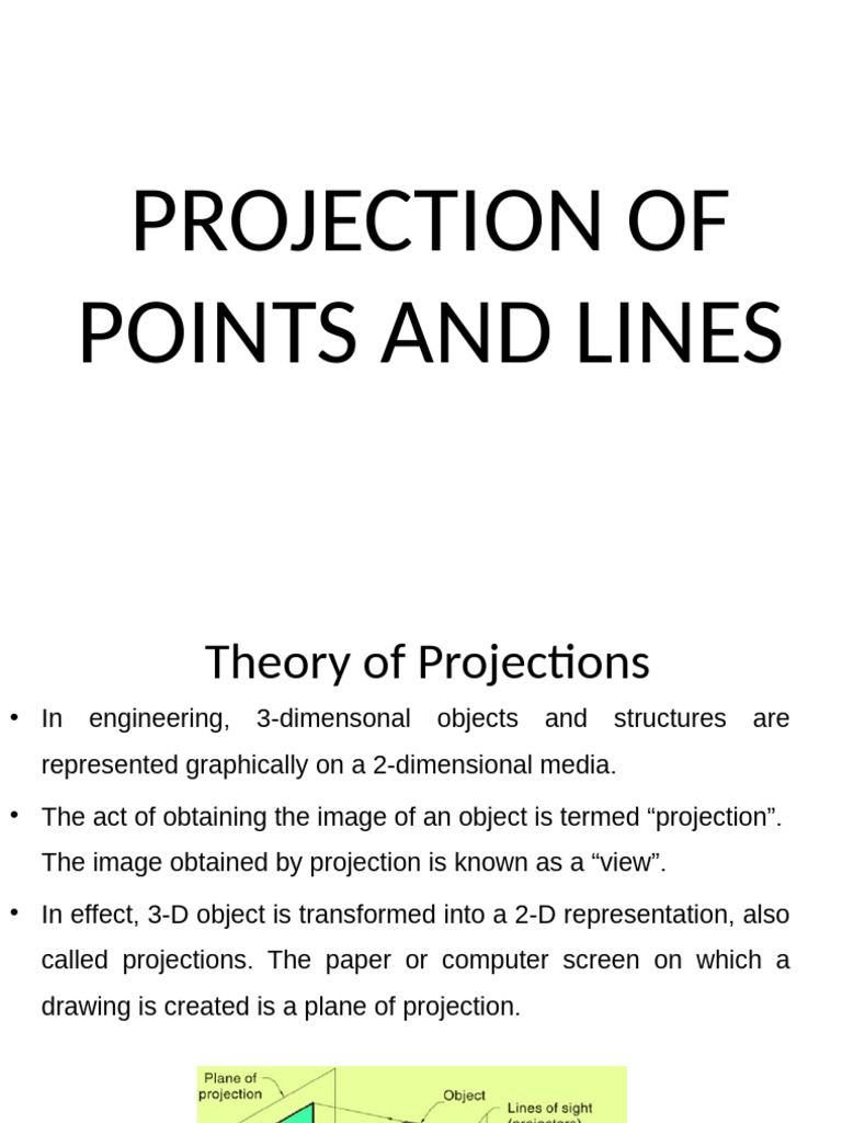 Lecture 3 - Projection of Points and Lines 5 | PDF | Geometry ...