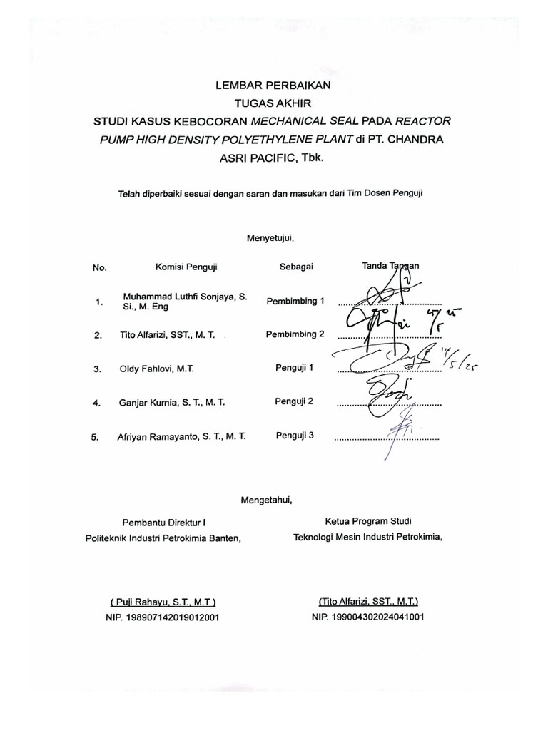Lembar Perbaikan | PDF