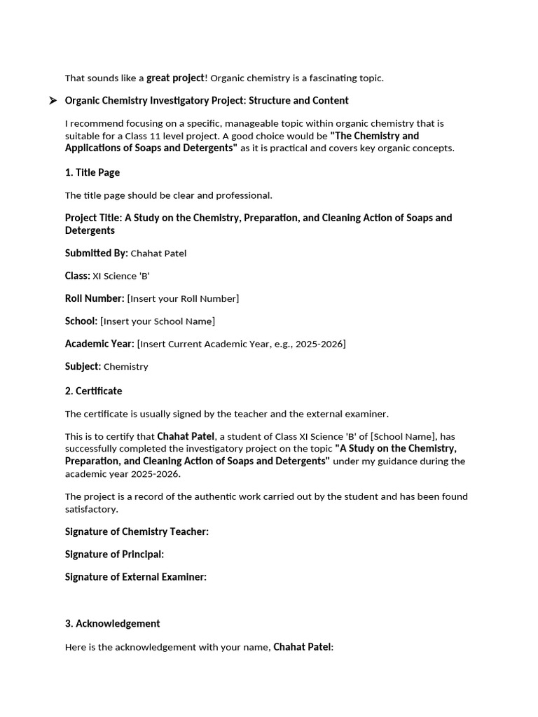 Soaps and Detergents Project Guide | PDF | Detergent | Ion