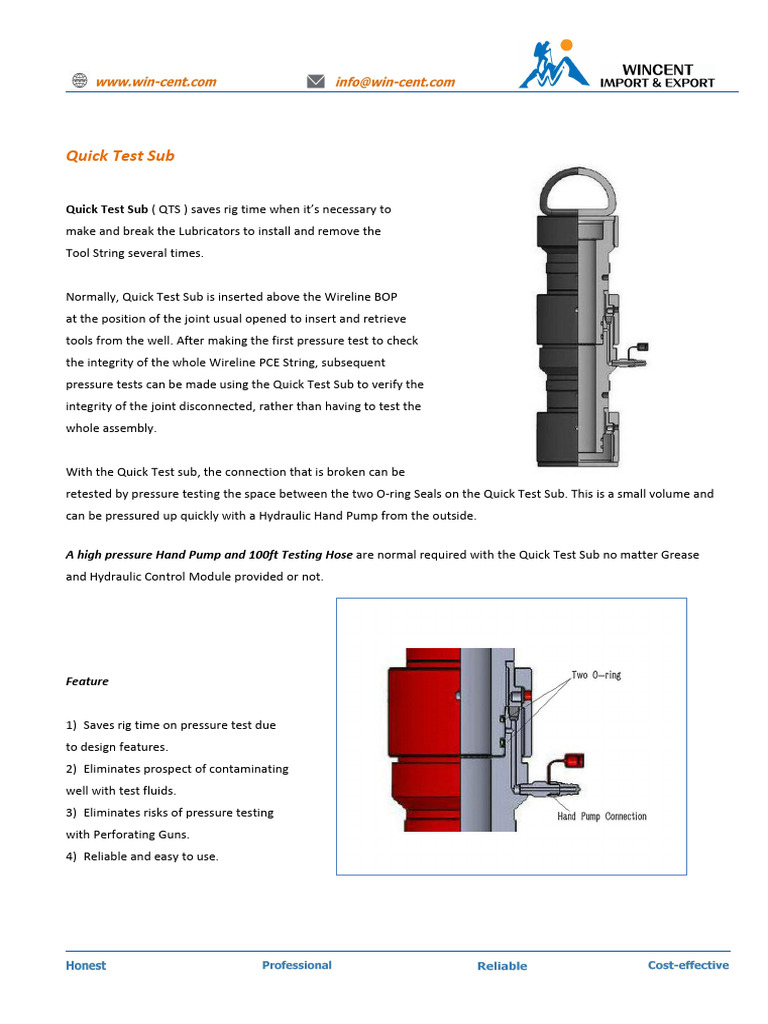 10 Quick Test Sub | PDF | Gas Technologies | Hydraulics
