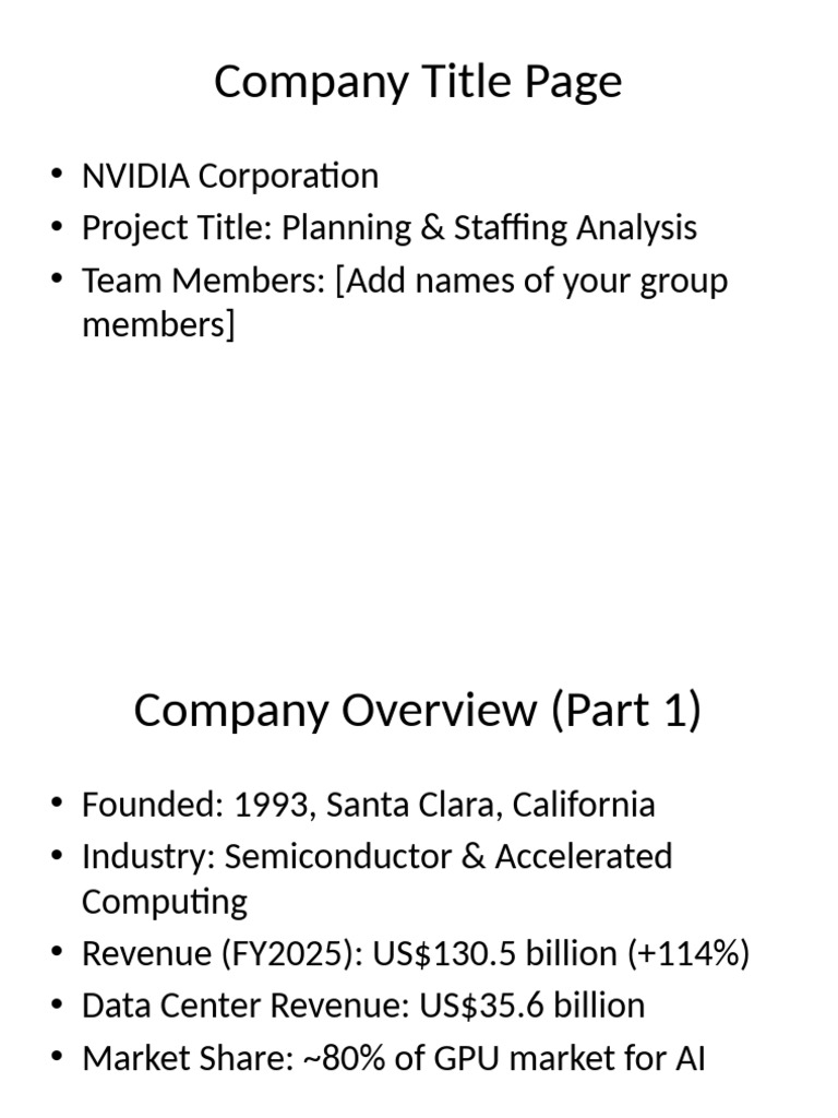 NVIDIA Staffing and HR Strategy Analysis | PDF | Human Resource ...