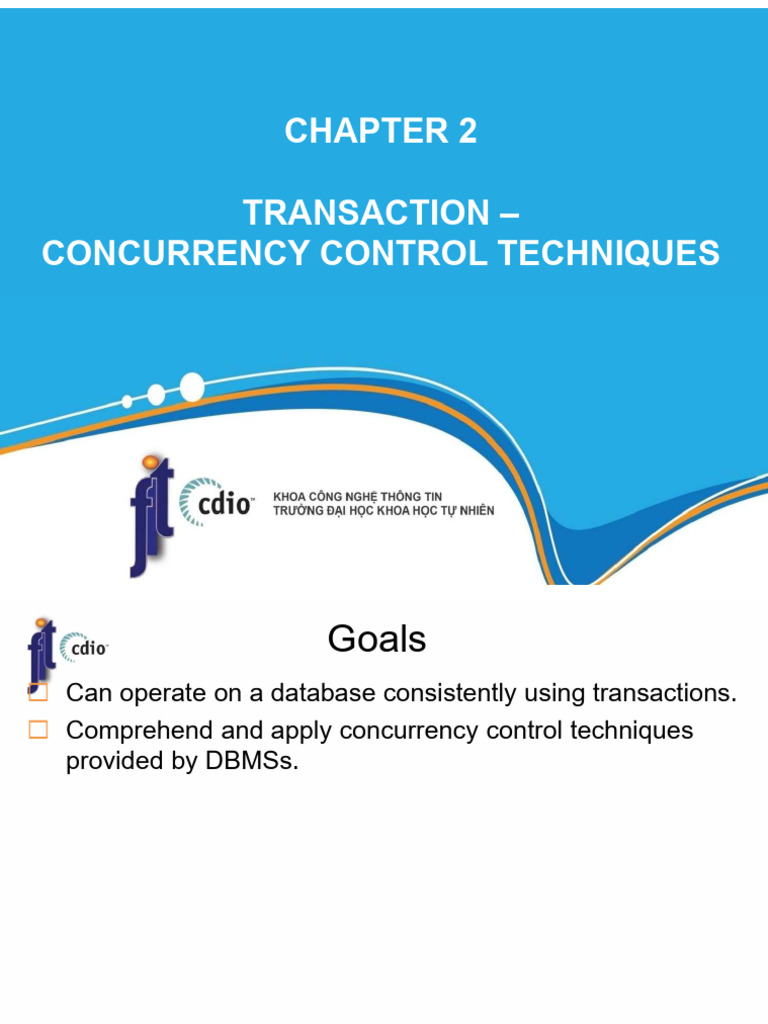 Concurrency Control Techniques in DBMS | PDF | Database Transaction ...