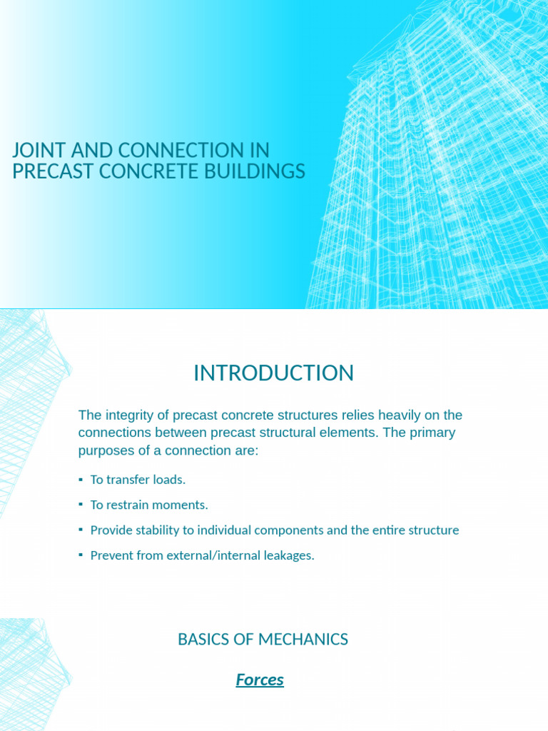 Joint and Connection in Precast Concrete Buildings | PDF | Precast ...
