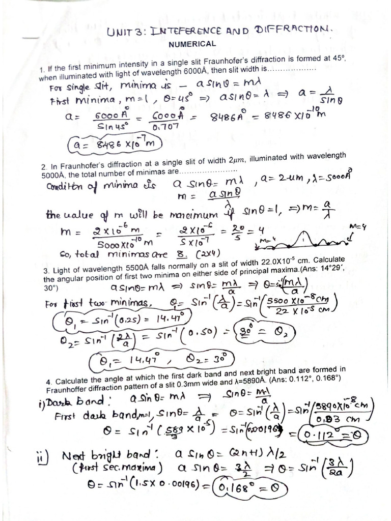 Unit 3 Solved Numericals | PDF