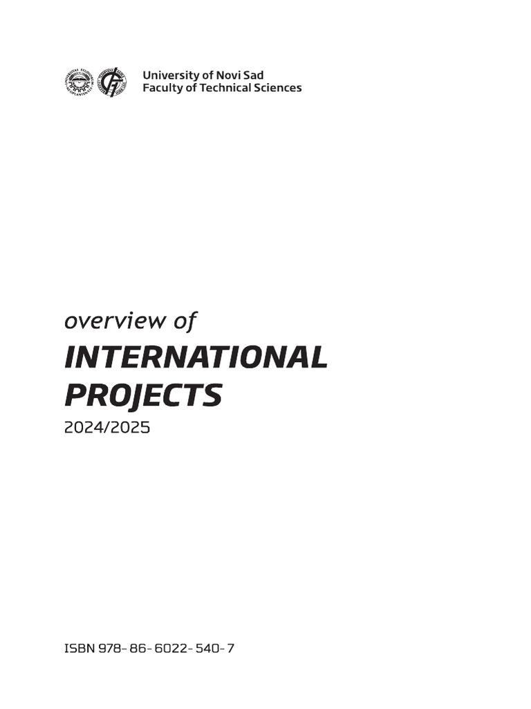 Overview of International Projects 2024 | PDF | Internet Of Things ...