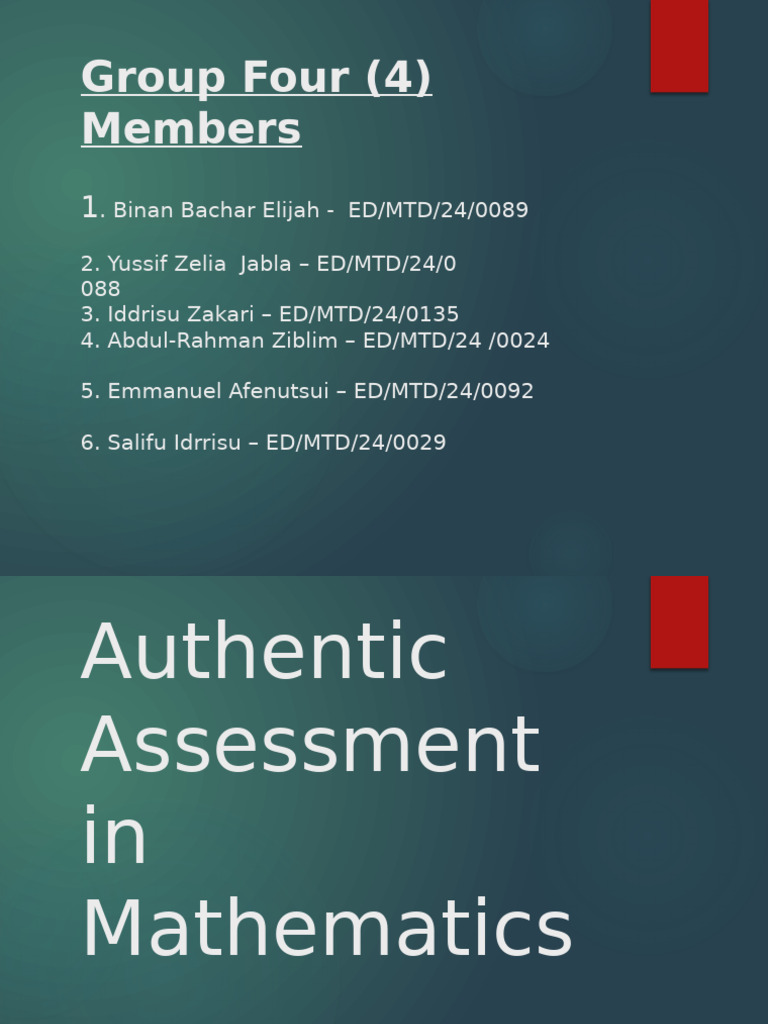 Effective Math Assessment Strategies | PDF | Mathematics | Reason